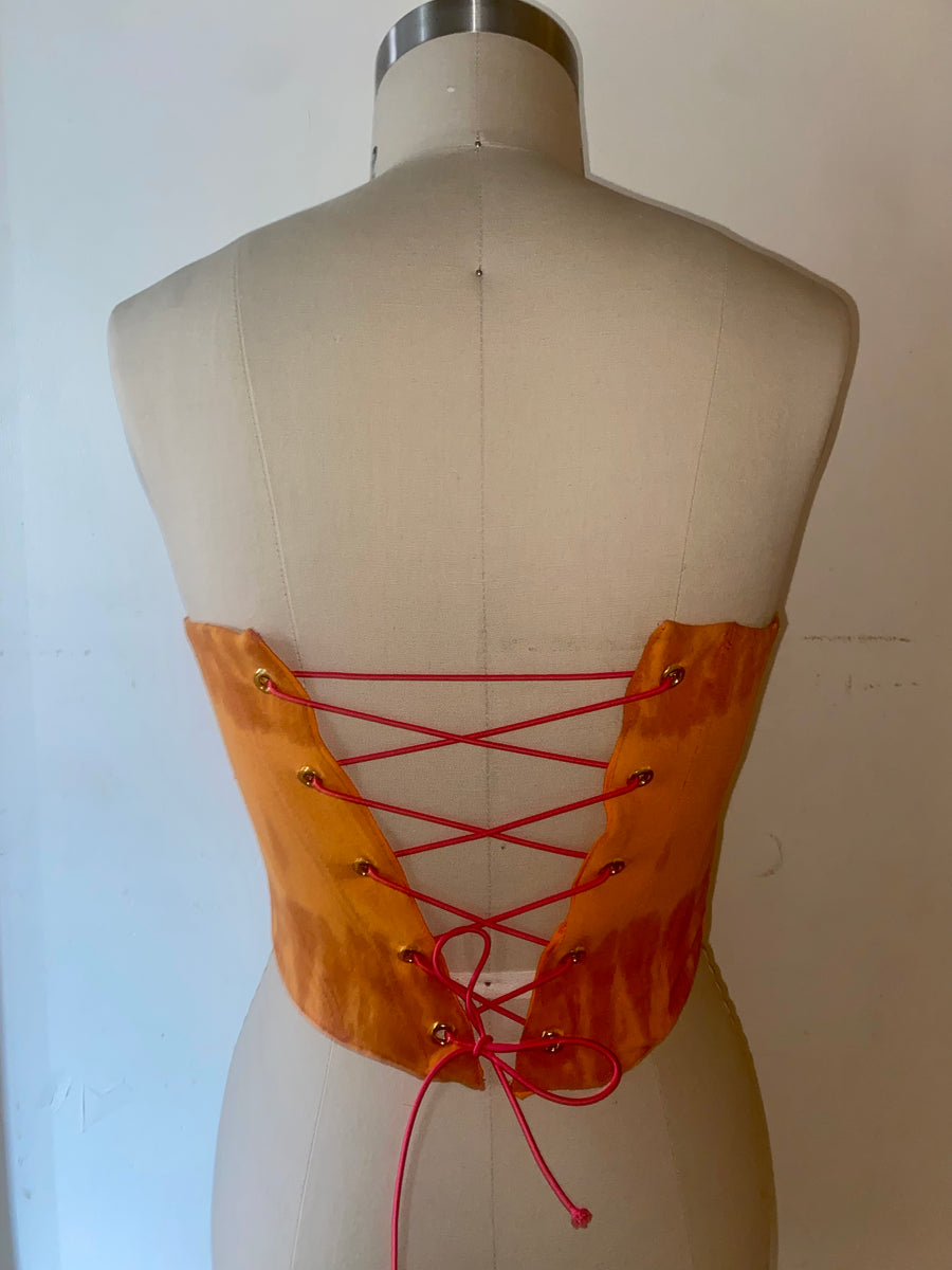 iamkoko.la metallica strapless reworked corset