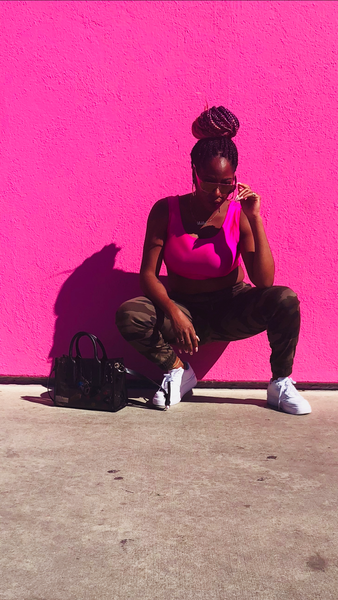 The "BUBBLE GUM" Pink Sports Top